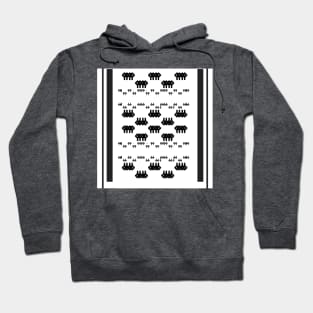 Black and white pattern Hoodie